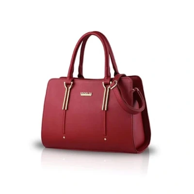 Image of NICOLE &amp; DORIS Ladies Handbags Women PU Leather Shoulder Bag Fashion Messenger for Crossbody Wine red