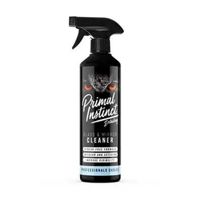 Image of Primal Instinct Car Glass &amp; Mirror Cleaning Spray Anti Glare, Streak Free Windscreen Cleaner 500ml