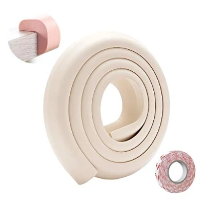Image of SONARIN Baby Safety Edge &amp; Corner Guards,2M/6.6ft Protectors Furniture Table L Shape with Strong Adhesive Tape,Colorful Child Protection(Beige)