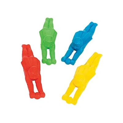 Image of Pack of 12 Stretchy Flying Super Heroes Great Boys Party Bag Fillers