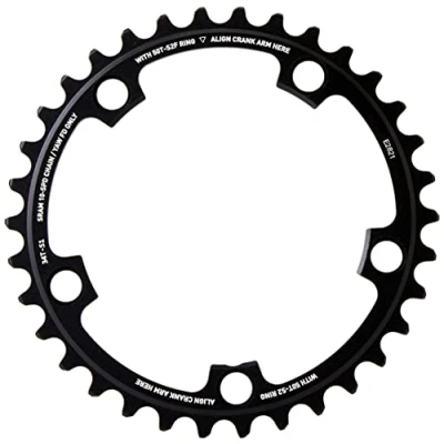 Image of SRAM Road Chainring 34T 5 Bolt 110 mm BCD Red X Glide Yaw 3 Blast Black (50 34), 11.6218.001.001