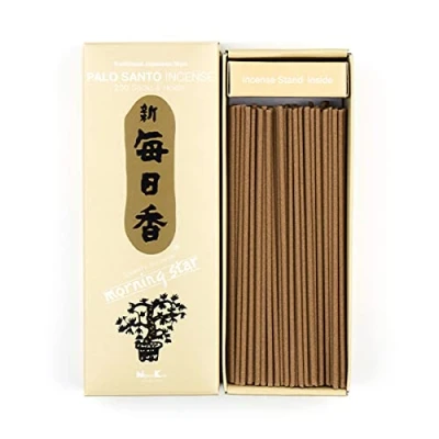 Image of MORNING STAR Palo Santo 200 Sticks Incense by Nippon Kodo Japanese Quality