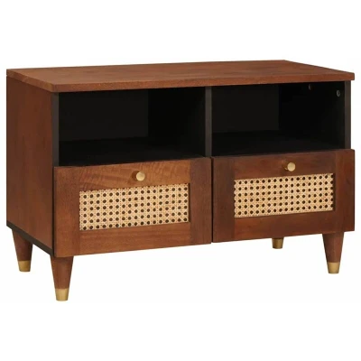 Image of Media Storage Cabinets &amp; Racks Brown Solid mango wood Vidaxl