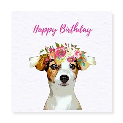 Image of Jack Russell Birthday Card Terrier
