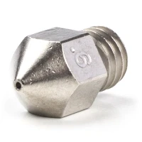Image of Micro Swiss HW NOZ MK8 06 Plated Brass Wear Resistant Nozzles, 1.75 mm, (Makerbot) 0.6 Bright Nickel