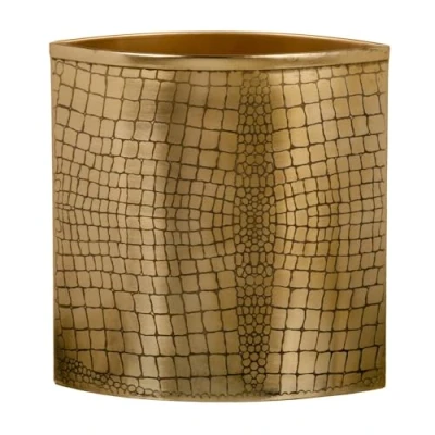 Image of Golden Metal Vase 24 x 9 cm