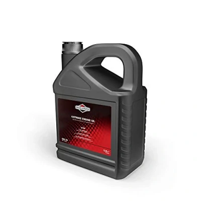 Image of Briggs &amp; Stratton 100009E 4 Stroke Summer Motor Oil SAE 30 5 Litre, Black