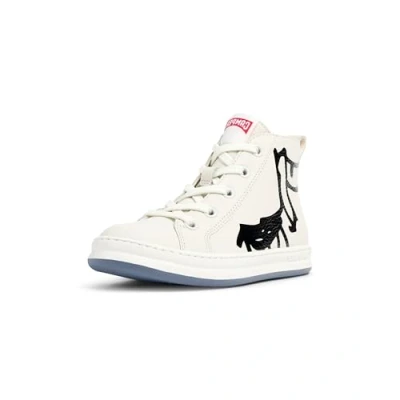 Image of Camper TWS Hightop trainers for kids, Size: 1, Weiß natural Leather