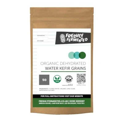 Image of Freshly Fermented 5g Organic Dehydrated Water Kefir Grains (Rehydrates to 30g)