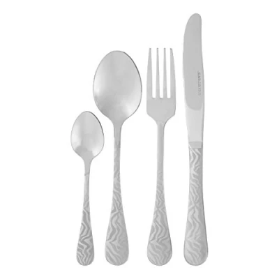 Image of Premier Housewares Stainless Steel Cutlery Sets Set 16 Piece Knife And Fork Spoons Kitchen