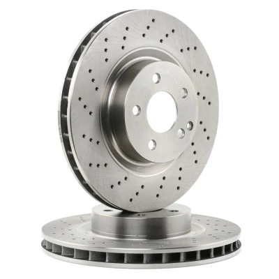 Image of 2304210512, 2304210812, A2304210512, A2304210812 Brake disc FEBI BILSTEIN 37725 Front Axle 330mm 32mm 5 Hole 112mm perforated/vented Coated