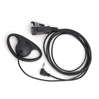 Image of Buwico® D Shape Earpiece Headset PTT Mic for 1 pin Motorola Talkabout Cobra Radio