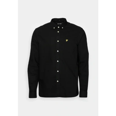 Image of Lyle &amp; Scott Regular FIT Light Weight Oxford Shirt, Men&#039;s, Size: Small, Jet black