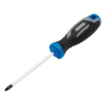 Image of Draper Phillips Soft Grip Screwdriver, PH1 x 100mm 13360 Magnetic Tip, CRV Blade