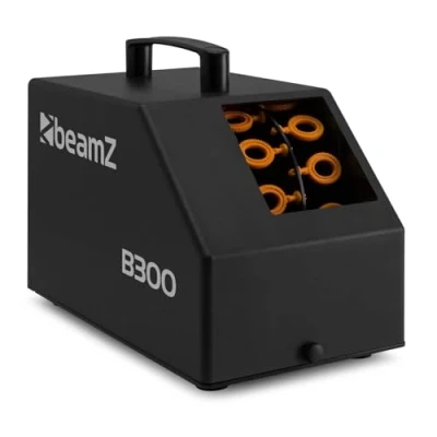 Image of beamz B300 Bubble Machine for Parties Professional, Portable Electric with Wireless Remote, Ideal DJ Events, Fluid, Machine, Blowing Machines