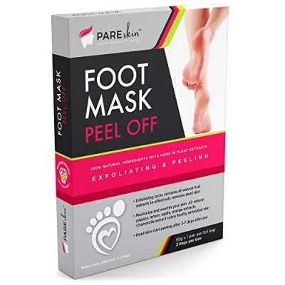 Image of [ 2 Pack ] Foot Peel Mask Cracked Heels Repair for Dry Callus Dead Skin Exfoliating Remover Baby Soft Feet