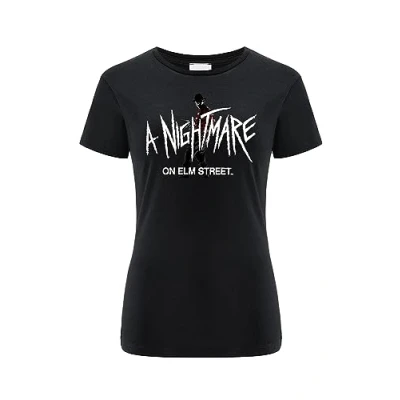 Image of ERT GROUP Women&#039;s T Shirt, Nightmare of The Elm Street 008 Black, S