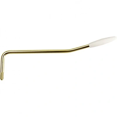 Image of Gotoh Vintage Tremolo Arm For USA Fender Stratocaster Gold With White Tip, Left Handed
