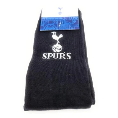 Image of Tottenham Hotspur FC Official Product Jacquard Socks 1 Pair Black Size 4 6.5