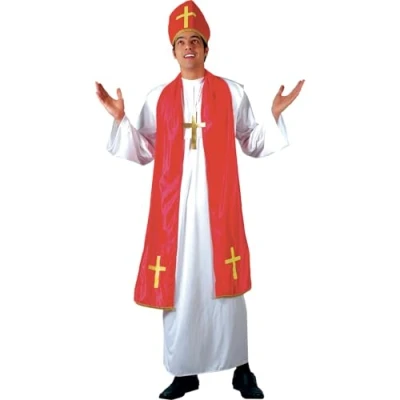 Image of Wicked Costumes Mens Holy CardinalPope Fancy Dress Costume One Size