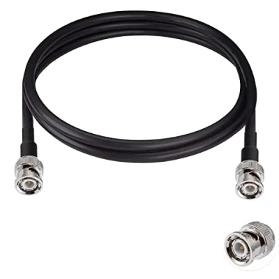 Image of Vecys BNC Male to Cable 50ohm RG58 RF Coaxial Pigtail Jumper 6.5ft/2m for Antennas Ham Radio Handheld
