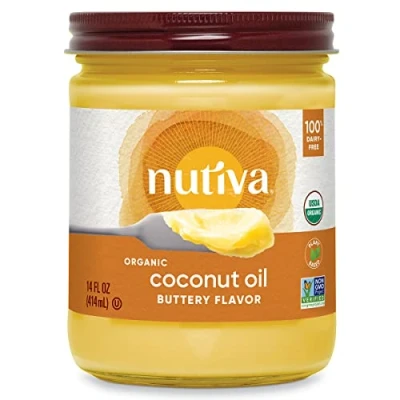 Image of Nutiva Organic Refined Coconut Oil Buttery Flavor 14 oz.