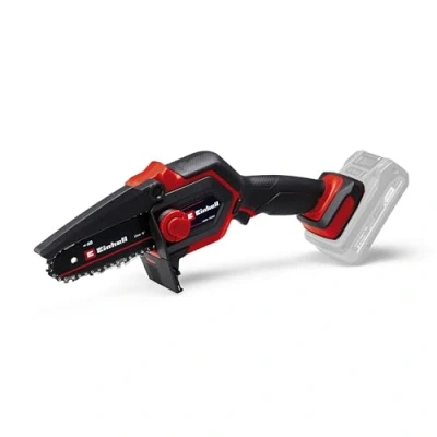 Image of Einhell Power X Change 18V Cordless Pruning Saw 12.5cm Cutting Length Mini Chainsaw with Brushless Motor GE PS 18/15 Li BL Solo Hand held Electric (Battery Not Included)