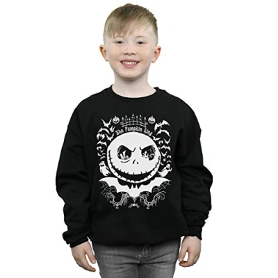 Image of Disney Boys Nightmare Before Christmas Jack The Pumpkin King Sweatshirt Black 12 13 Years