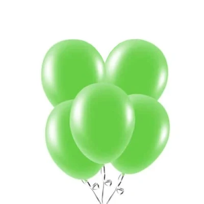 Image of Lime Green Biodegradable Latex Balloons 23cm / 9 in Pack of 20