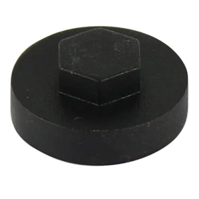 Image of TIMCO 1600E53CAP Hex Cover Cap Black Box of 1000, 5/16&quot; x 16mm, Set 1000 Pieces