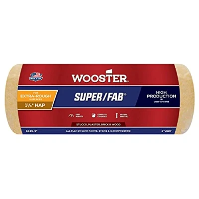 Image of Wooster Brush R243 9 Super/Fab Roller Cover, 1 1/4 Inch Nap,