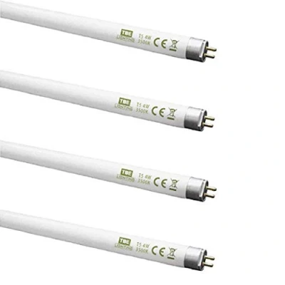 Image of TBE LIGHTING T5 4w Fluorescent Tube Lamps 150mm / 6&#039;&#039; CFL Bulbs G5 2 Pin Base Fittings High Efficiency Lamps, Cool White 3500K (4 Pack)