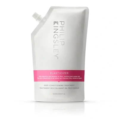 Image of Philip Kingsley Elasticizer Deep Conditioner Repair Hair Mask Treatment for All Types Pre Shampoo Conditioning Hydrates, Adds Shine and Reduces Breakage 1000ml Refill Pouch