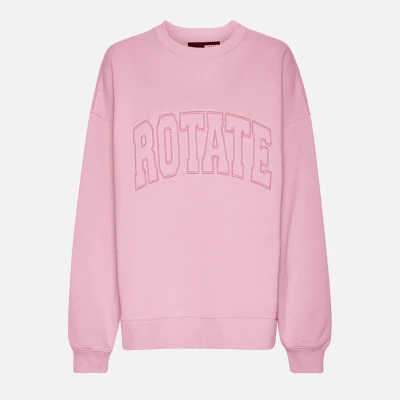 Image of Rotate Sunday Heavy Crewneck Cotton Jersey Sweatshirt M