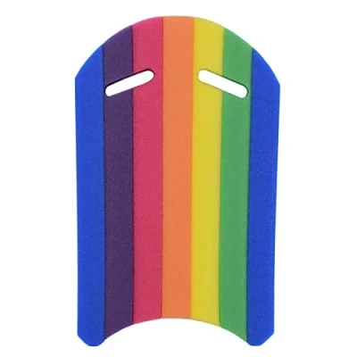 Image of RUANI Kids Adults Rainbow Swimming Kickboard Foam Float Board Pool Training Aid Hand