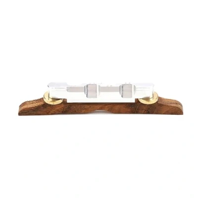 Image of Mandolin Bridge Rosewood Base Height Adjustable Stringed Instrument Hardware Accessories Tailpiece