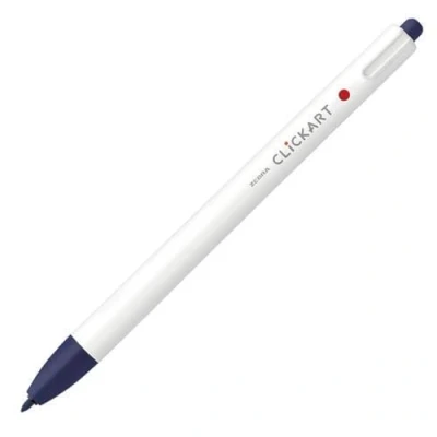 Image of Zebra Knock Felt Pen, CLICKART, blue black