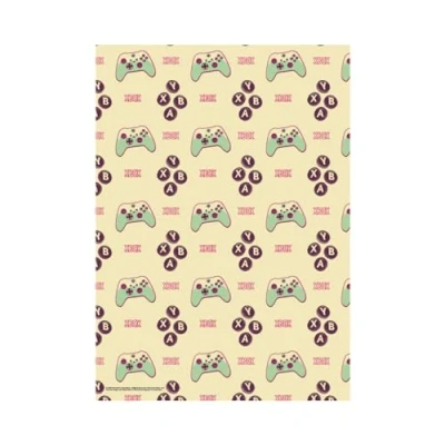 Image of x Box Gift Wrapping Paper Two Sheet Tag, Officially Licensed Wrap, Fully Recyclable Paper, 70 50cm when opened, multi coloured