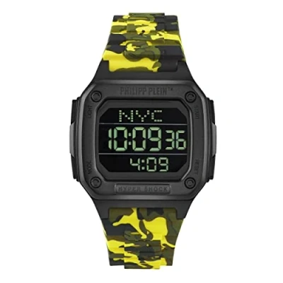 Image of Philipp Plein Hyper $hock Unisex&#039;s Multicolour Watch PWHAA1722 Silicone One Size