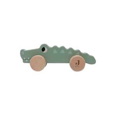 Image of Jollein 112 001 67090 Wooden Toys on Wheels, Crocodile Skin Effect
