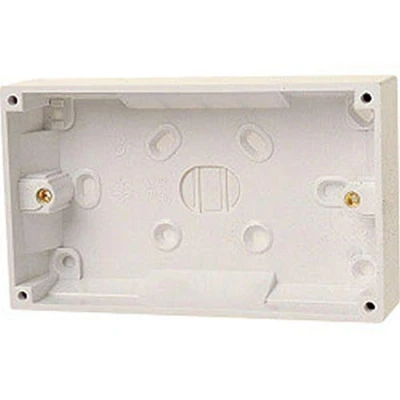 Image of Back Box 2 Gang Plastic Size 28mm X 32mm Dry Lining