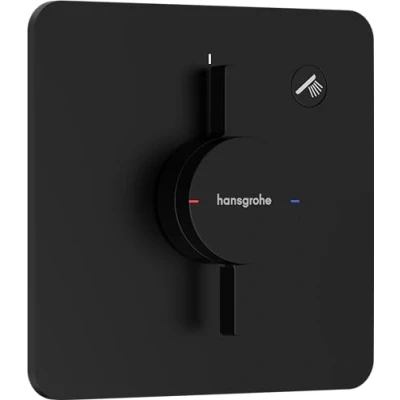 Image of hansgrohe DuoTurn Q shower mixer conceiled for 1 function, tap, single lever iBox universal 2, matt black, 75614670