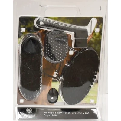 Image of Rhinegold Soft Touch Grooming Blister Pack, Black