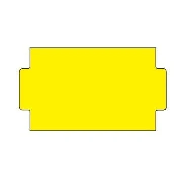 Image of NOR 25x14mm Yellow Permanent Labels (15k) for 3/9 B Price Gun