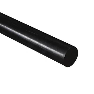 Image of HDPE High Density Polyethylene Round Rod, Black 30mm Diameter x 300mm Long Grade A PE 500