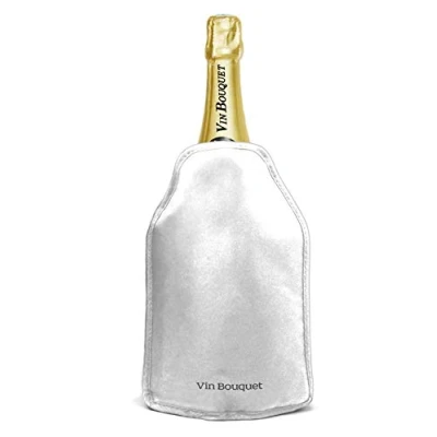 Image of Vin Bouquet FIE 051 Silver cooler bag. Patented anti slip system. Side elastics for a perfect fit