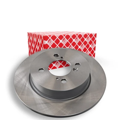 Image of 5561161M10, 5561168L00, 5561171L00, 5561171L01 Brake disc FEBI BILSTEIN 108531 Rear Axle 259mm 9mm 4 Hole 100mm solid Coated SUZUKI: SWIFT