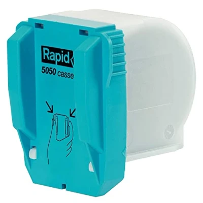 Image of Rapid R5050 Staple Refill Cassette, For Stapling up to 50 Sheets, Use with the 5050e Electric Stapler, Includes 5000 Staples, 20993500