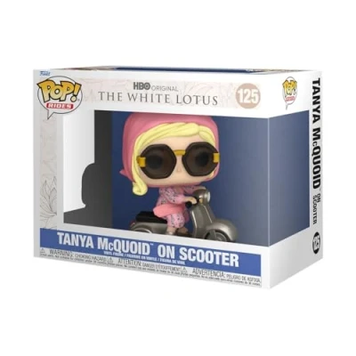 Image of Funko Pop! Rides: White Lotus Tanya McQuoid on Scooter Collectable Vinyl Figure Gift Idea Official Merchandise Toys for Kids &amp; Adults TV Fans Model Collectors