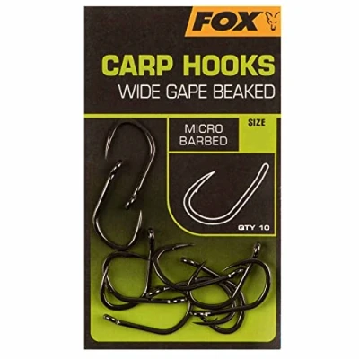 Image of Fox Carp hooks Wide Gape Beaked #4